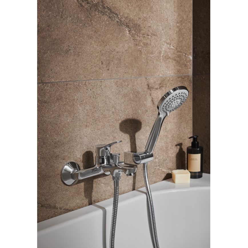 KFA Armatura 5244-510-00 - Badewannen-Set mit Armatur MORRIS glänzendes Chrom