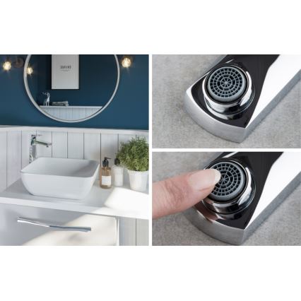 KFA Armatura 5532-612-00 - Waschbeckenarmatur MOKAIT 27,9 cm glänzendes Chrom