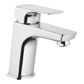 KFA Armatura 5532-815-00 - Waschbeckenarmatur + Ablauf mit Überlauf MOKAIT 13,9 cm glänzendes Chrom