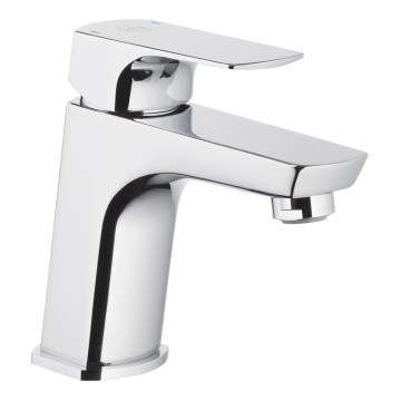 KFA Armatura 5532-815-00 - Waschbeckenarmatur + Ablauf mit Überlauf MOKAIT 13,9 cm glänzendes Chrom