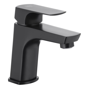 KFA Armatura 5532-815-81 - Waschbeckenarmatur + Ablauf mit Überlauf MOKAIT 13,9 cm Messing/matt schwarz