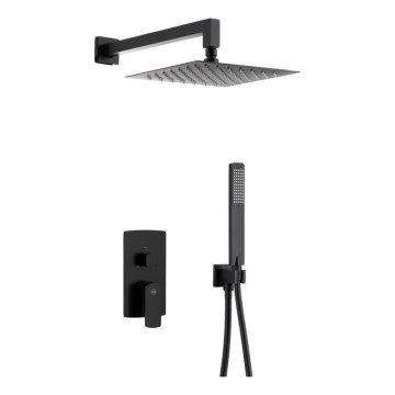 KFA Armatura 5539-511-81 - Dusch-Set mit verdeckter Armatur MOKAIT Messing/matt schwarz
