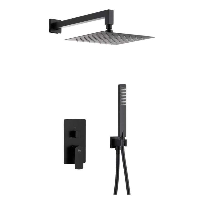KFA Armatura 5539-511-81 - Dusch-Set mit verdeckter Armatur MOKAIT Messing/matt schwarz