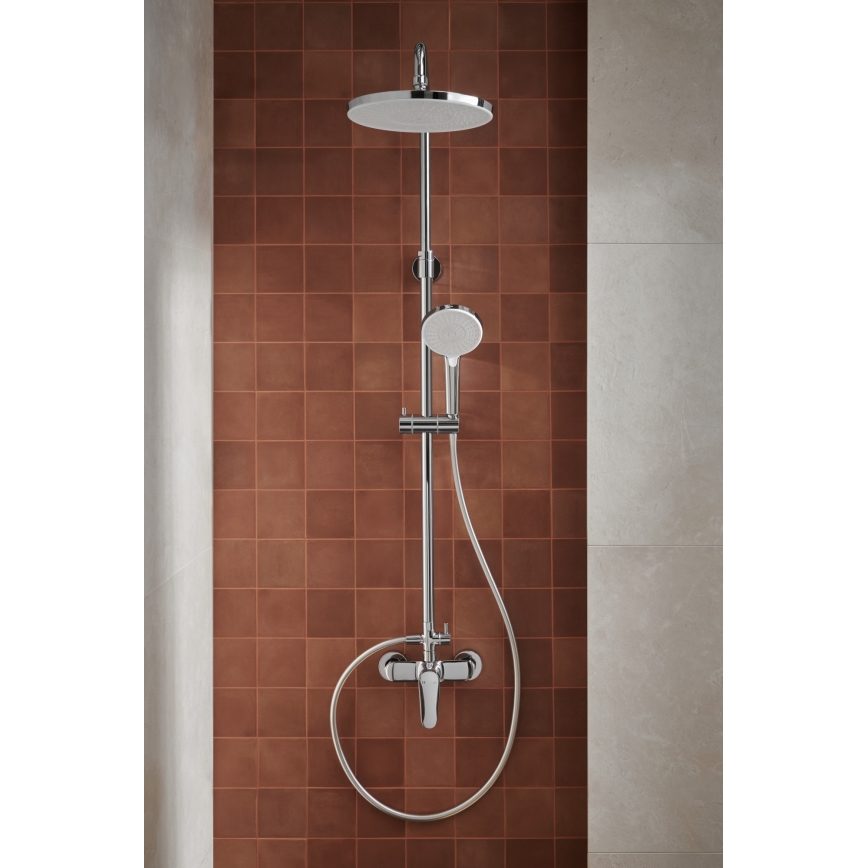 KFA Armatura 5556-910-00 - Duschset mit Armatur OTAVA glänzendes Chrom
