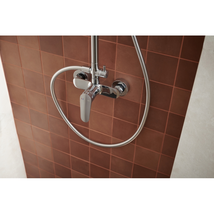 KFA Armatura 5556-910-00 - Duschset mit Armatur OTAVA glänzendes Chrom