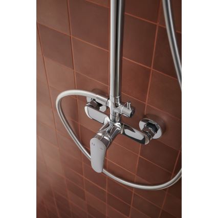 KFA Armatura 5556-910-00 - Duschset mit Armatur OTAVA glänzendes Chrom