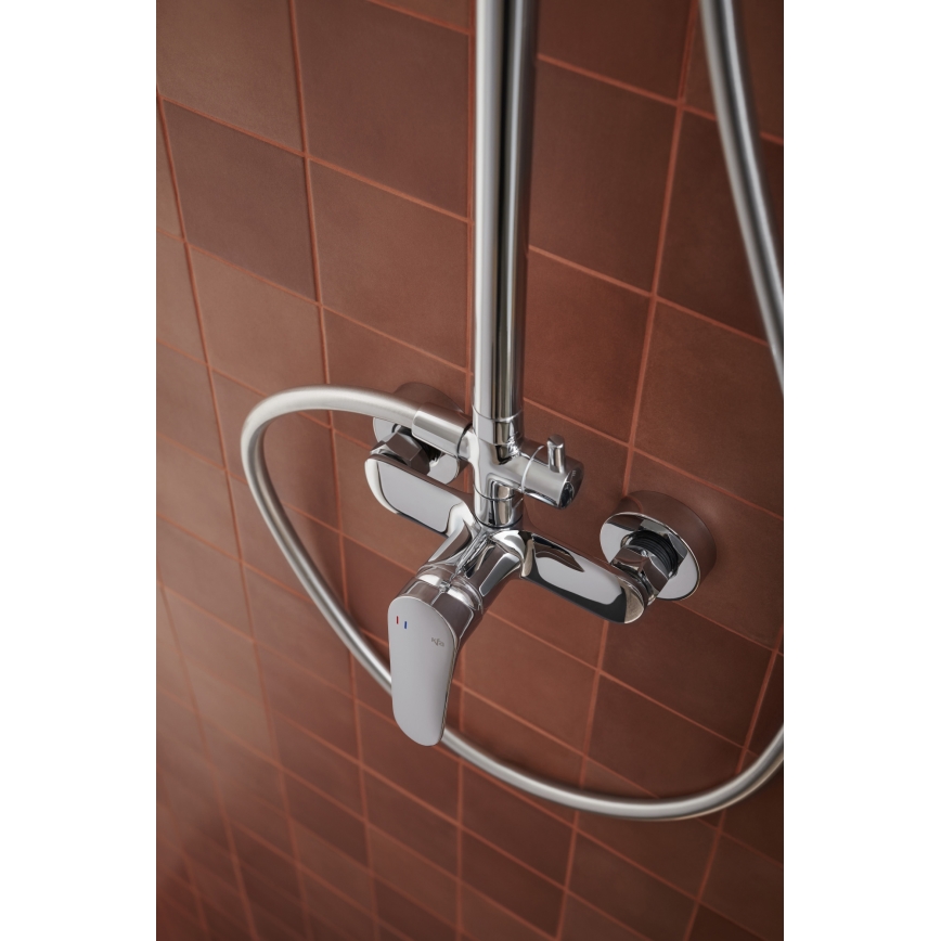 KFA Armatura 5556-910-00 - Duschset mit Armatur OTAVA glänzendes Chrom