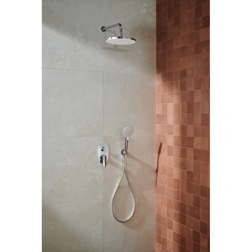 KFA Armatura 5559-501-00 - Duschset mit Unterputzarmatur OTAVA glänzender Chrom