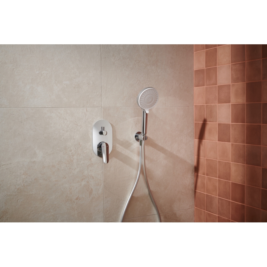 KFA Armatura 5559-501-00 - Duschset mit Unterputzarmatur OTAVA glänzender Chrom