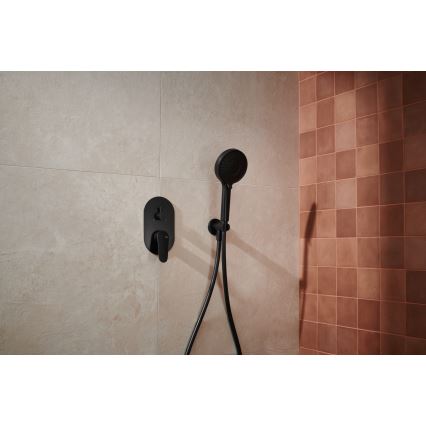 KFA Armatura 5559-501-81 - Duschset mit Unterputzarmatur OTAVA matt schwarz