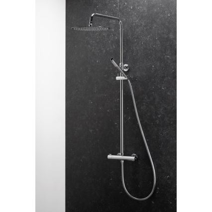 KFA Armatura 5736-920-00 - Duschgarnitur mit thermostatischer Armatur MOZA glänzendes Chrom