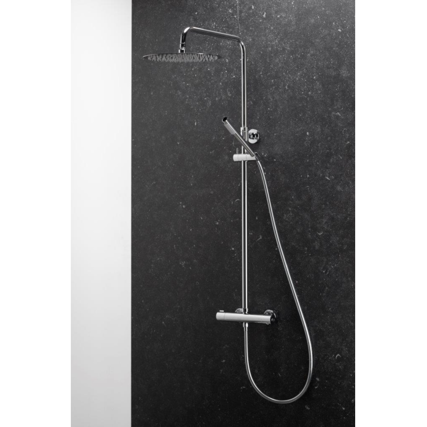 KFA Armatura 5736-920-00 - Duschgarnitur mit thermostatischer Armatur MOZA glänzendes Chrom