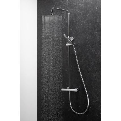 KFA Armatura 5736-920-00 - Duschgarnitur mit thermostatischer Armatur MOZA glänzendes Chrom