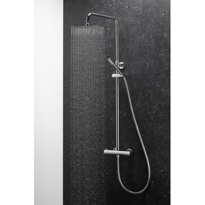 KFA Armatura 5736-920-00 - Duschgarnitur mit thermostatischer Armatur MOZA glänzendes Chrom