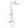 KFA Armatura 5756-910-00 - Duschset mit Thermostat-Armatur MALAGA, Hochglanz-Chrom