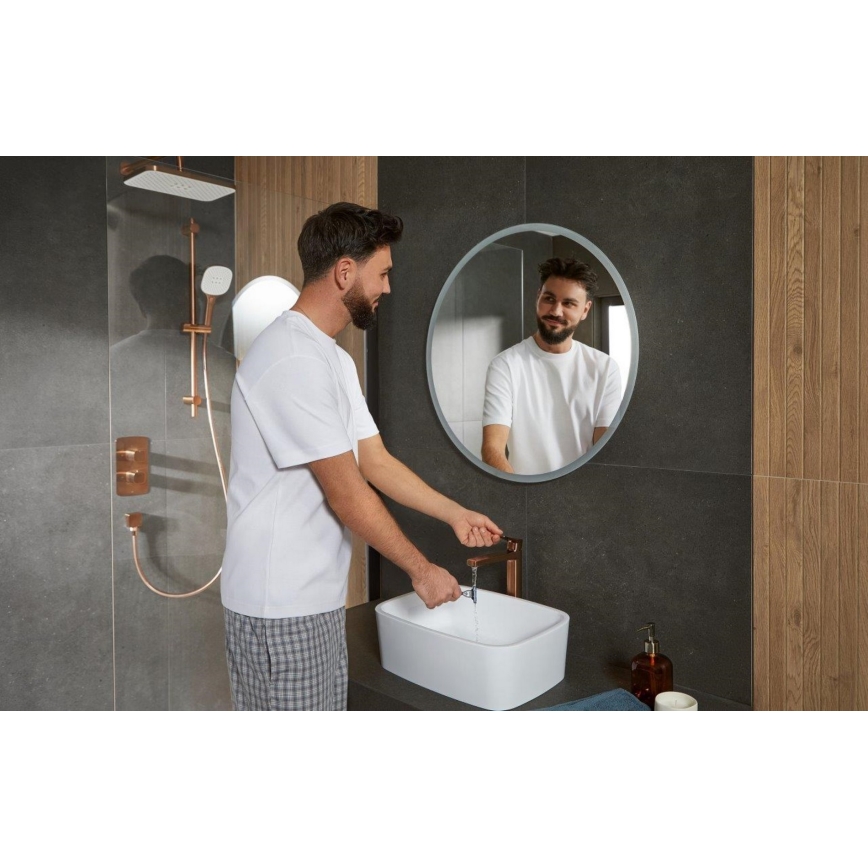 KFA Armatura 5759-301-34 - Duschgarnitur mit thermostatischer Unterputz-Armatur MALAGA Roségold
