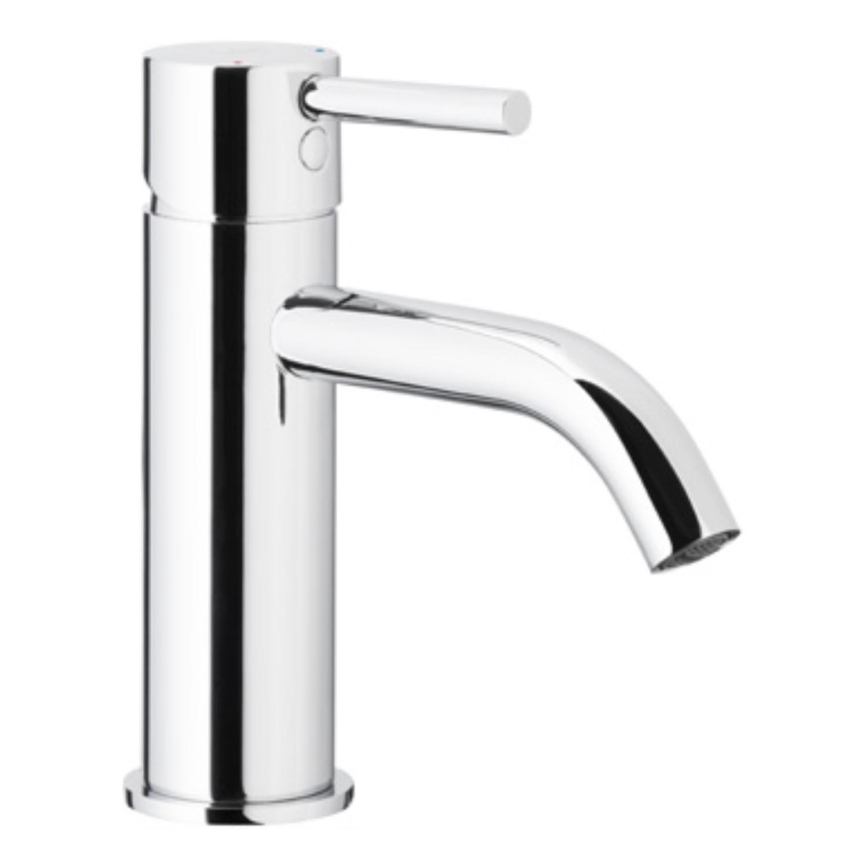 KFA Armatura 5822-815-00 - Waschbeckenarmatur + Ablauf NEDA 16,5 cm glänzendes Chrom
