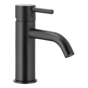 KFA Armatura 5822-815-81 - Waschbeckenarmatur + Ablauf NEDA 16,5 cm Messing/matt schwarz