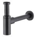 KFA Armatura 600-003-81 - Runder Siphon Messing/matt schwarz