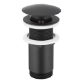 KFA Armatura 660-253-81 - Waschbeckenabfluss ohne Überlauf CLICK-CLACK d 6,6 cm Messing/matt schwarz
