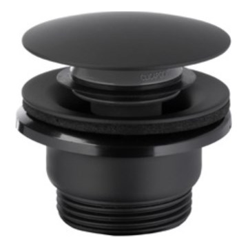 KFA Armatura 660-320-81 - Ablaufgarnitur CLICK-CLACK d 6,6 cm Edelstahl/matt schwarz