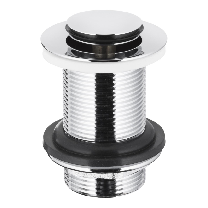 KFA Armatura 660-353-00 - Waschbeckenabfluss ohne Überlauf CLICK-CLACK d 6,2 cm glänzendes Chrom