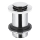 KFA Armatura 660-353-00 - Waschbeckenabfluss ohne Überlauf CLICK-CLACK d 6,2 cm glänzendes Chrom