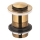 KFA Armatura 660-353-31 - Waschbeckenabfluss ohne Überlauf CLICK-CLACK d 6,2 cm Messing/geschliffen golden