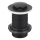 KFA Armatura 660-353-81 - Waschbeckenabfluss ohne Überlauf CLICK-CLACK d 6,2 cm Messing/matt schwarz