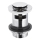KFA Armatura 660-354-00 - Waschbeckenablauf mit Überlauf CLICK-CLACK d 6,2 cm glänzendes Chrom