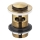 KFA Armatura 660-354-31 - Waschbecken Ablauf mit Überlauf CLICK-CLACK d 6,2 cm Messing/geschliffen golden