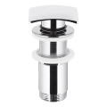 KFA Armatura 660-453-00 - Waschbeckenabfluss ohne Überlauf CLICK-CLACK 7x7 cm glänzendes Chrom