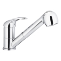 KFA Armatura 6613-110-00 - Wasserhahn/Armatur mit ausziehbarer Sprühvorrichtung INDIRA glänzendes Chrom