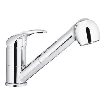 KFA Armatura 6613-110-00 - Wasserhahn/Armatur mit ausziehbarer Sprühvorrichtung INDIRA glänzendes Chrom