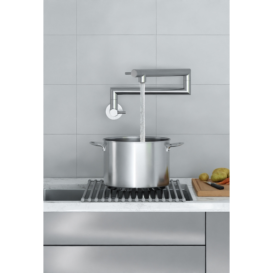 KFA Armatura 6623-030-22 - Küchenarmatur mit Gelenk DUERO POT FILLER Edelstahl