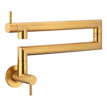 KFA Armatura 6623-030-31 - Küchenarmatur mit Gelenk DUERO POT FILLER Edelstahl/geschliffen golden