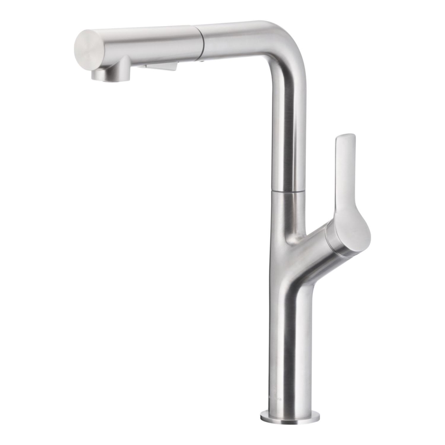 KFA Armatura 6623-220-22 - Wasserhahn/Armatur mit ausziehbarer Sprühvorrichtung DUERO DESIGN Edelstahl