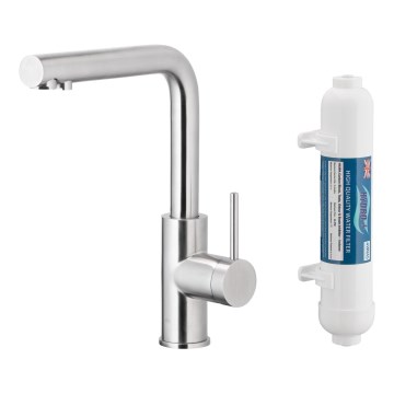 KFA Armatura 6623-912-22 - Wasserhahn mit Filter DUERO PURE Edelstahl + Filter