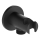 KFA Armatura 845-053-81 - Runder Duschhalter mit Auslass MOZA Messing/matt schwarz
