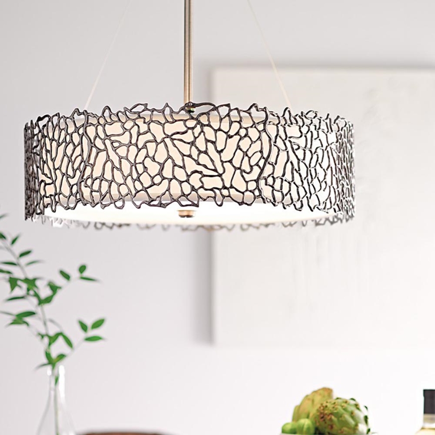 Kichler - Deckenleuchte an Stange SILVER CORAL 3xE27/100W/230V matt Chrom