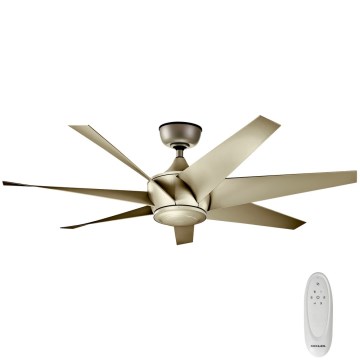 Kichler - Deckenventilator LEHR IP44 d 137 cm + Fernbedienung