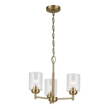 Kichler - Hängeleuchte an Kette WINSLOW 3xE27/60W/230V d 45,8 cm Messing