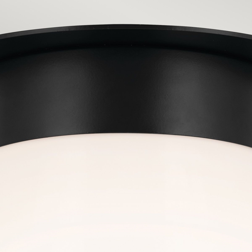 Kichler - Deckenleuchte ALBERS 1xE27/40W/230V Ø 21,6 cm schwarz