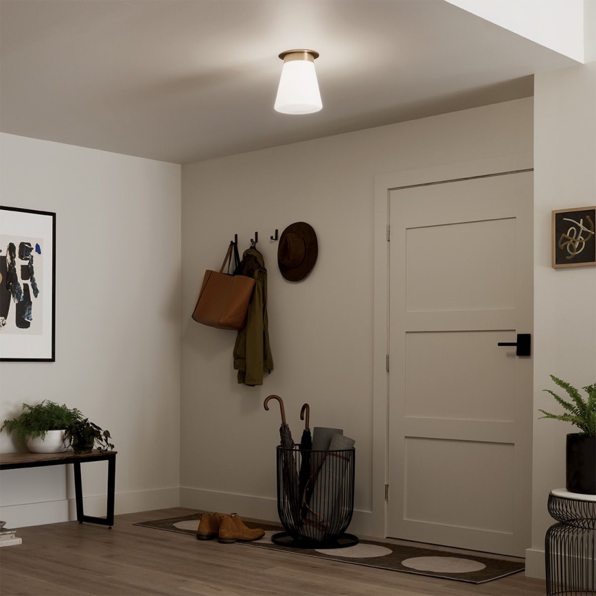 Kichler - Deckenleuchte ALBERS 1xE27/40W/230V Ø 21,6 cm Bronze