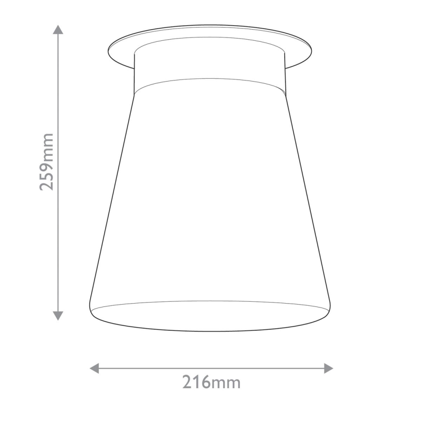 Kichler - Deckenleuchte ALBERS 1xE27/40W/230V Ø 21,6 cm Bronze