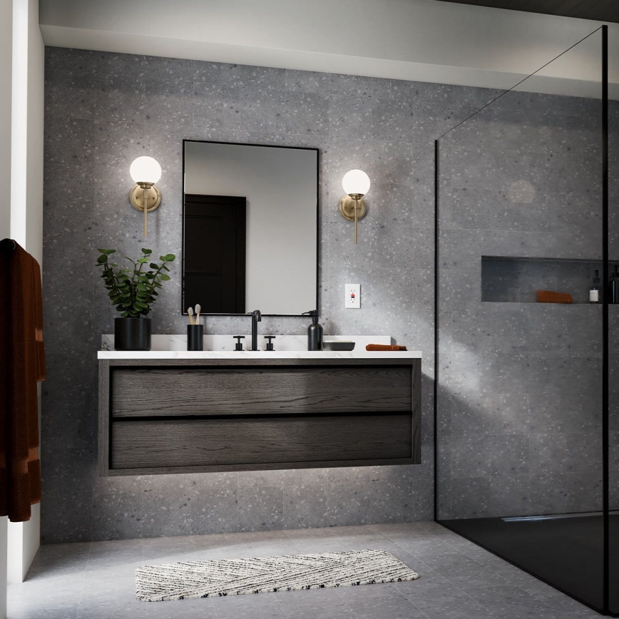 Kichler - LED-Wandleuchte für Badezimmer BENNO 1xG9/3W/230V IP44 Messing