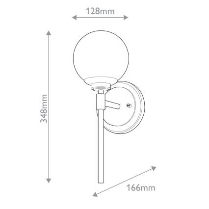 Kichler - LED-Wandleuchte für Badezimmer BENNO 1xG9/3W/230V IP44 Messing