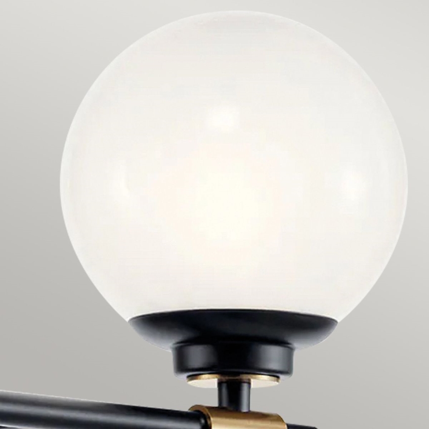 Kichler - LED-Badezimmer-Wandleuchte BENNO 2xLED/3W/230V schwarz/gold IP44