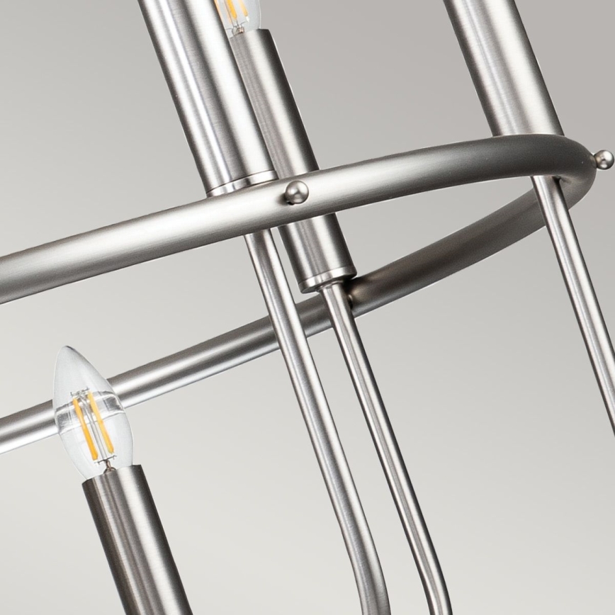 Kichler - Kronleuchter an Kette CAPITOL HILL 12xE14/40W/230V mattchrom