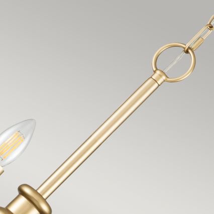 Kichler - Kronleuchter an Kette. CAPITOL HILL 12xE14/40W/230V goldfarben